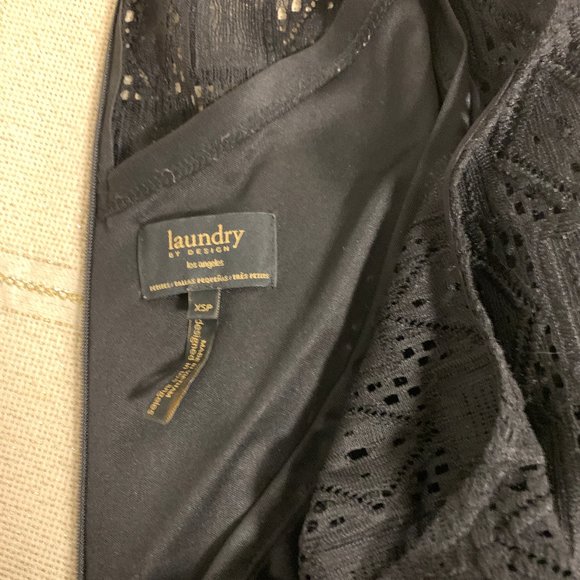 Laundry by Design Black 3/4 Sleeve Cocktail Dress, Size XSP - Picture 5 of 7